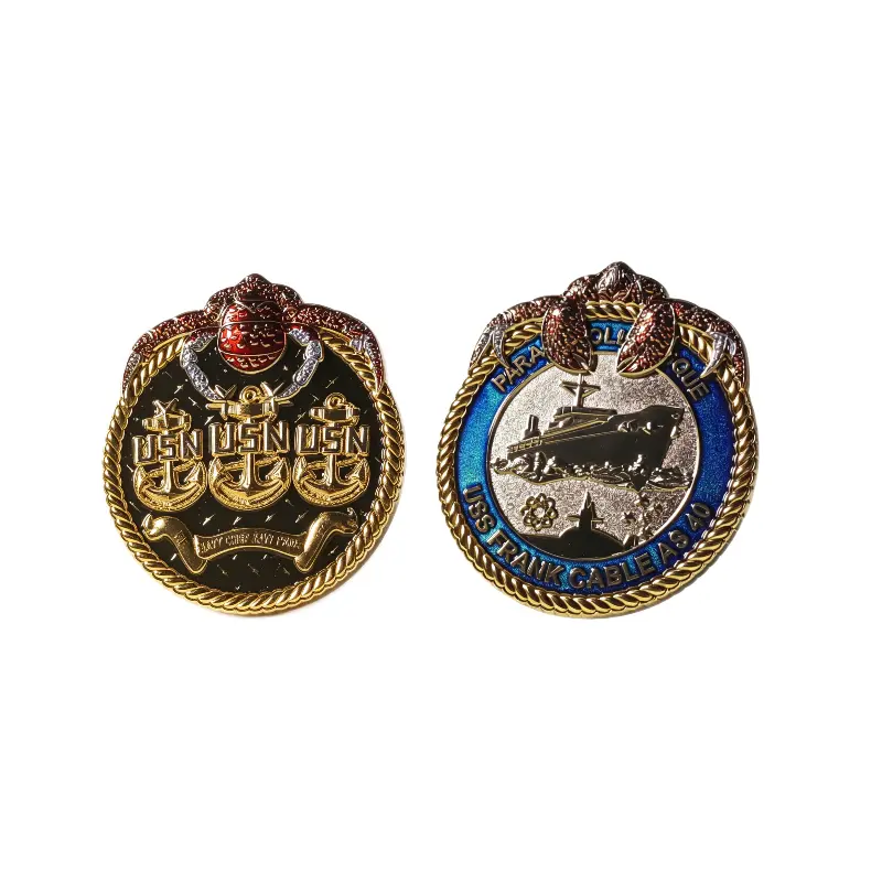 Custom Navy challenge coins