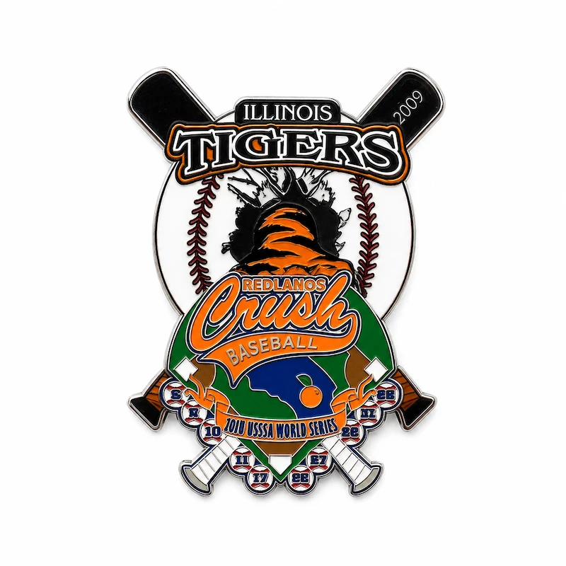 Custom sports trading pins for baseball softball and hockey thumbnail