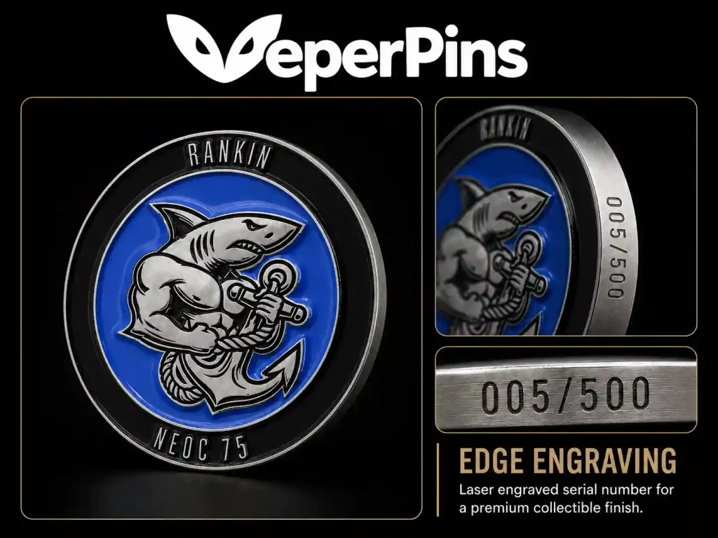 Edge Engraving for custom coins