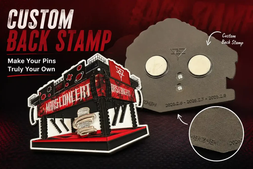 back stamp for custom pins