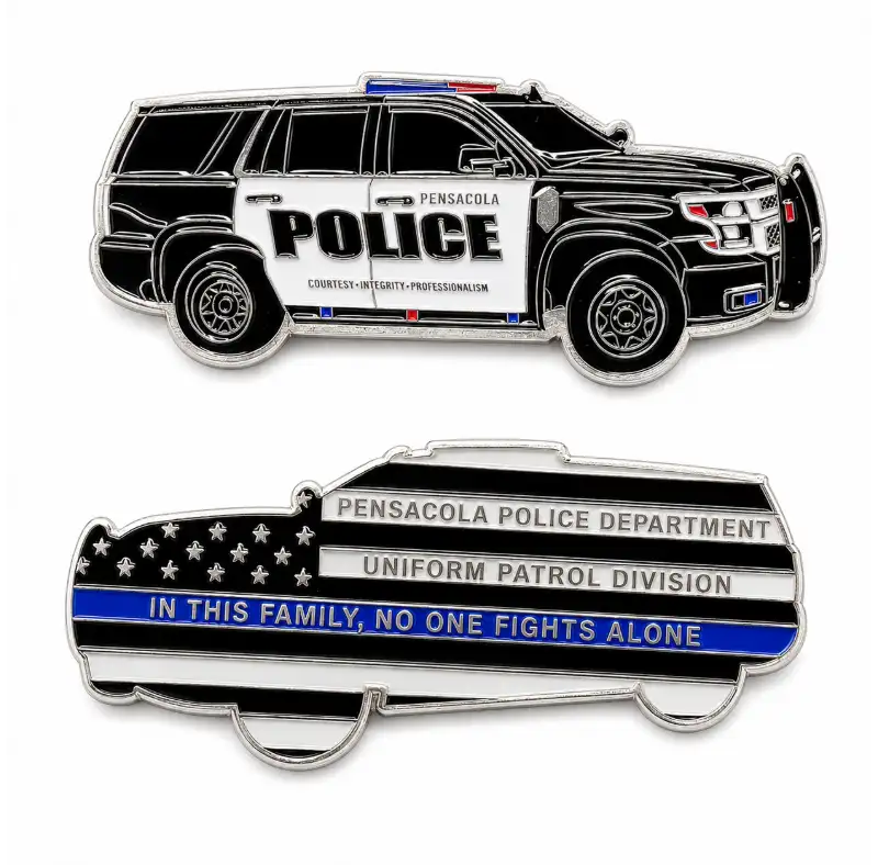 Custom police challenge coins