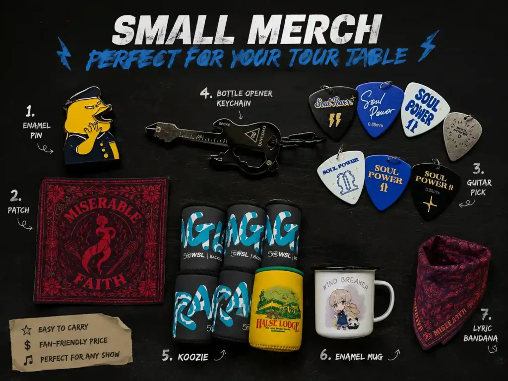 Small Merch That Works Well at the Tour Table